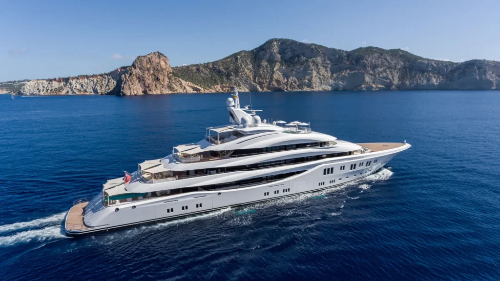Lady Lara 91 metre Lürssen superyacht for sale